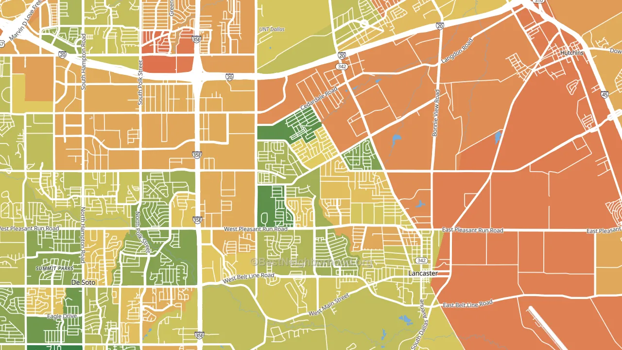 75134, TX block-group voter-turnout map
