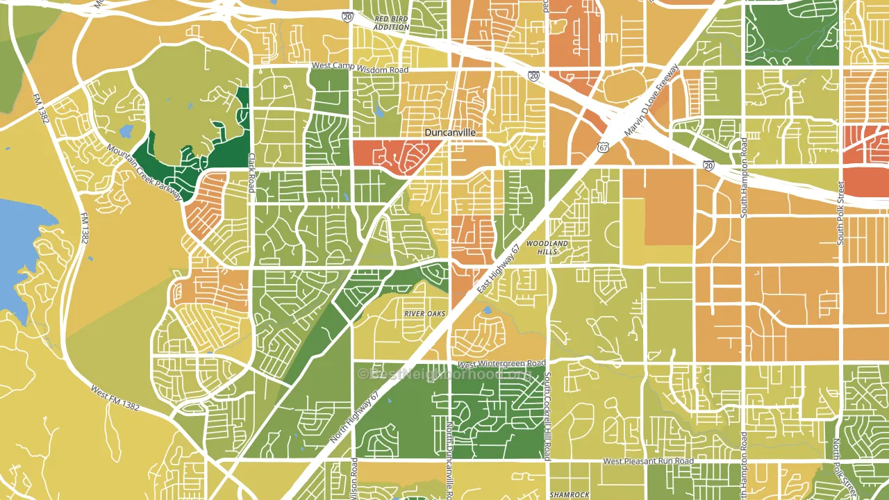 75137, TX block-group voter-turnout map
