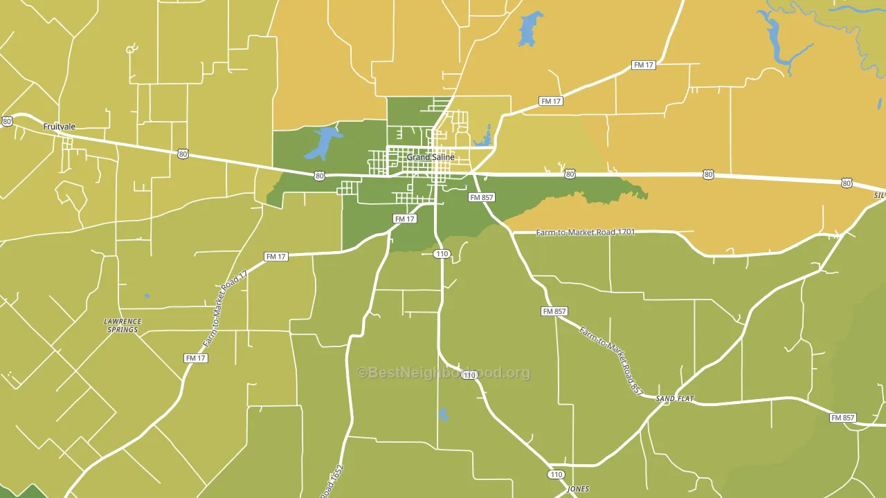 75140, TX block-group voter-turnout map