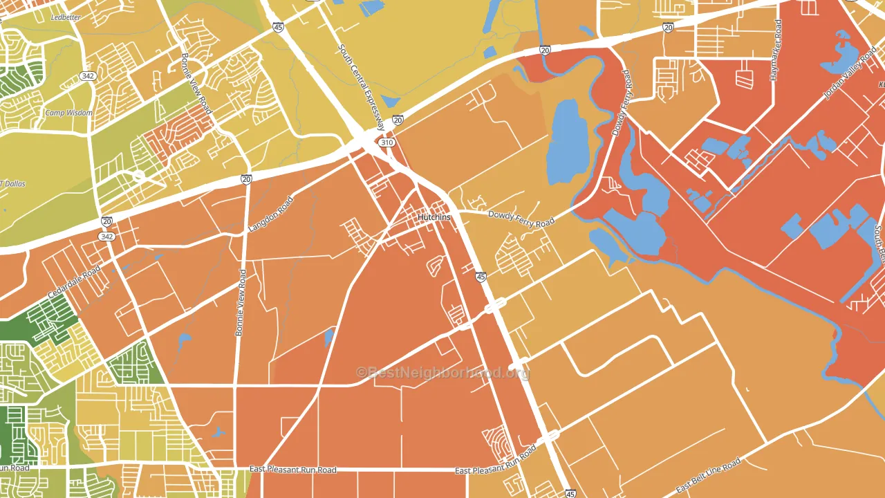 75141, TX block-group voter-turnout map