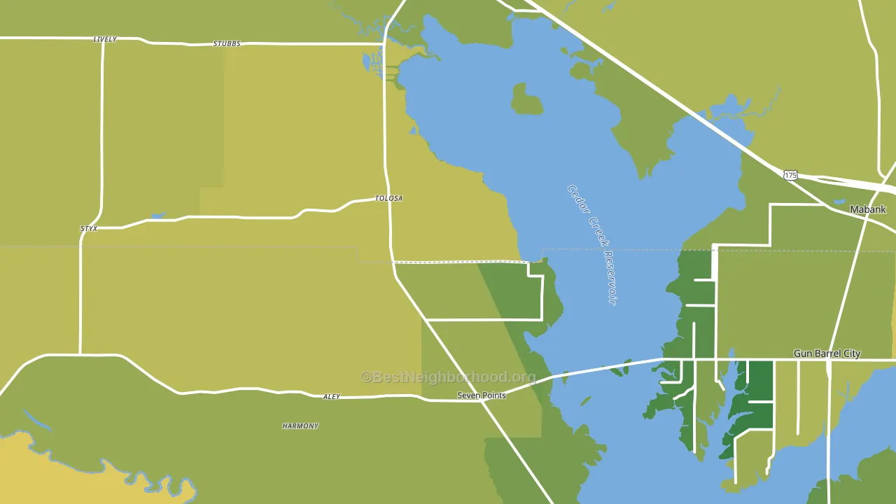 75143, TX block-group voter-turnout map