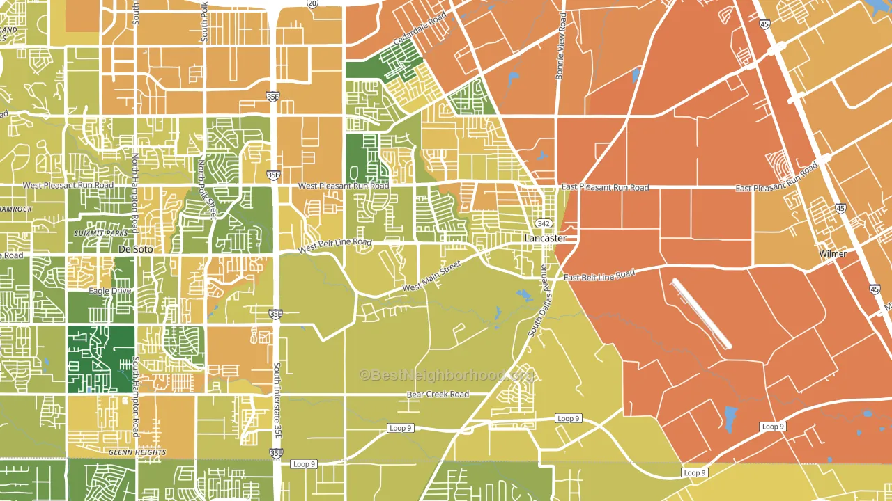 75146, TX block-group voter-turnout map
