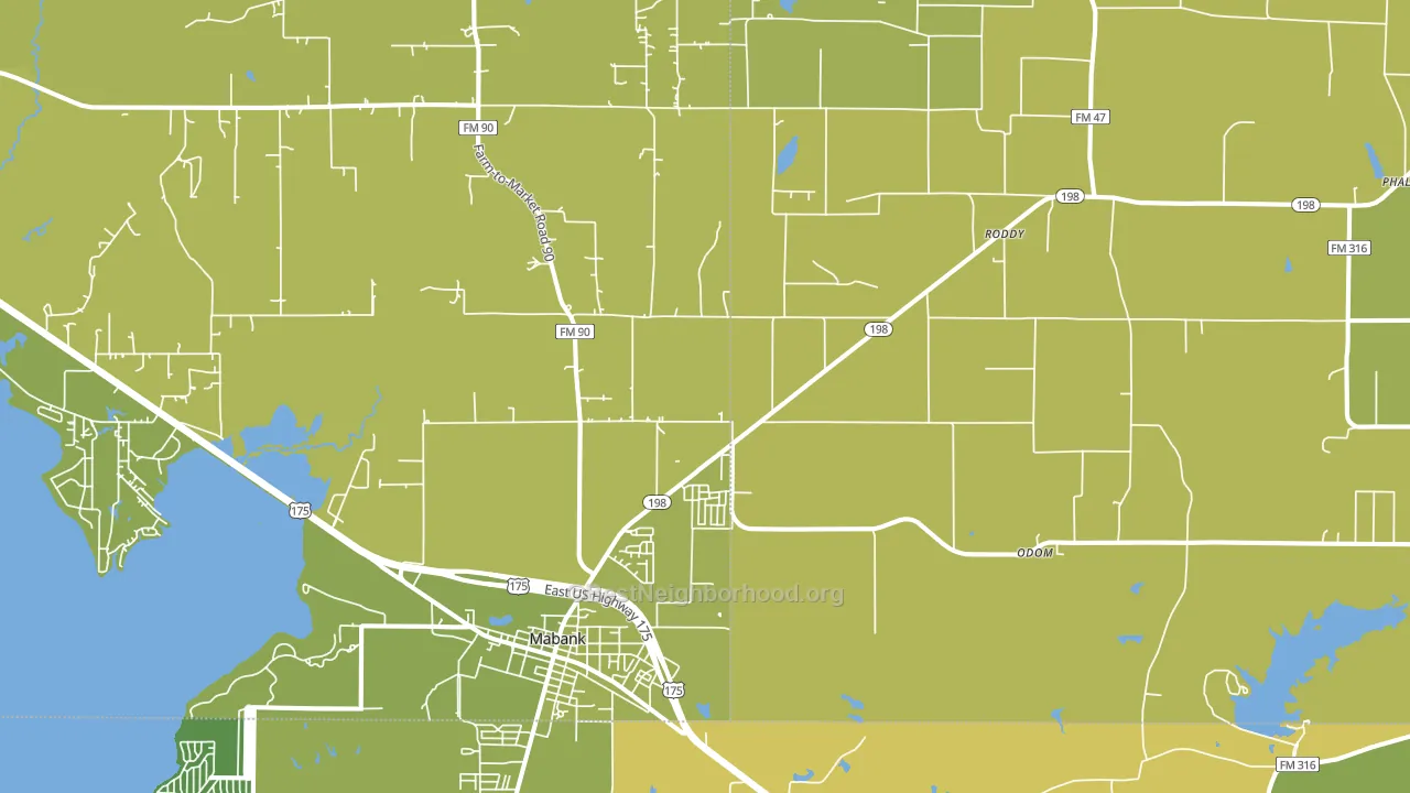 75147, TX block-group voter-turnout map