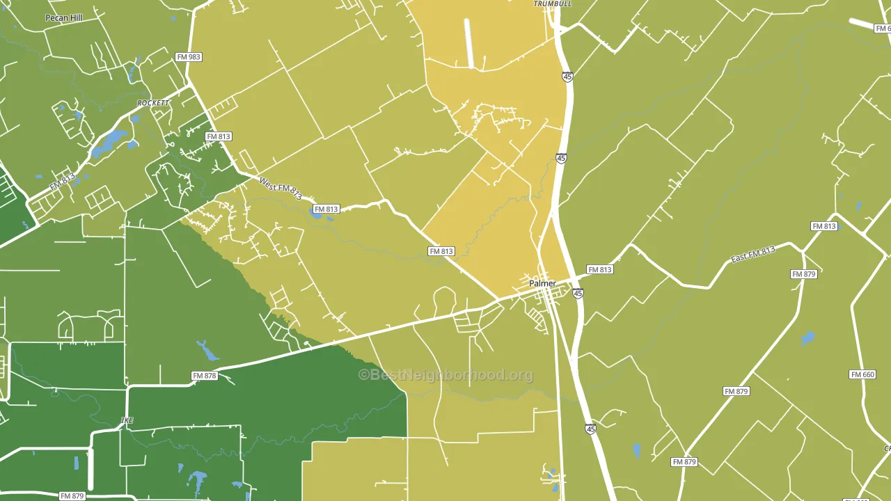75152, TX block-group voter-turnout map