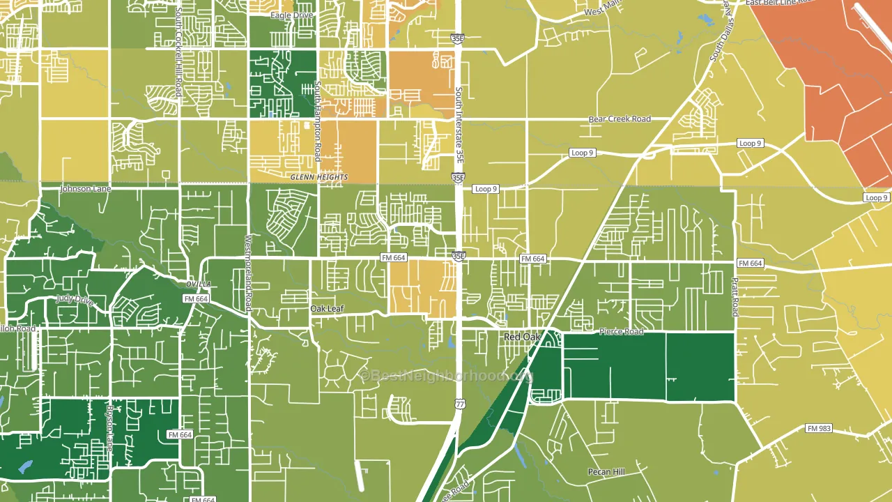75154, TX block-group voter-turnout map