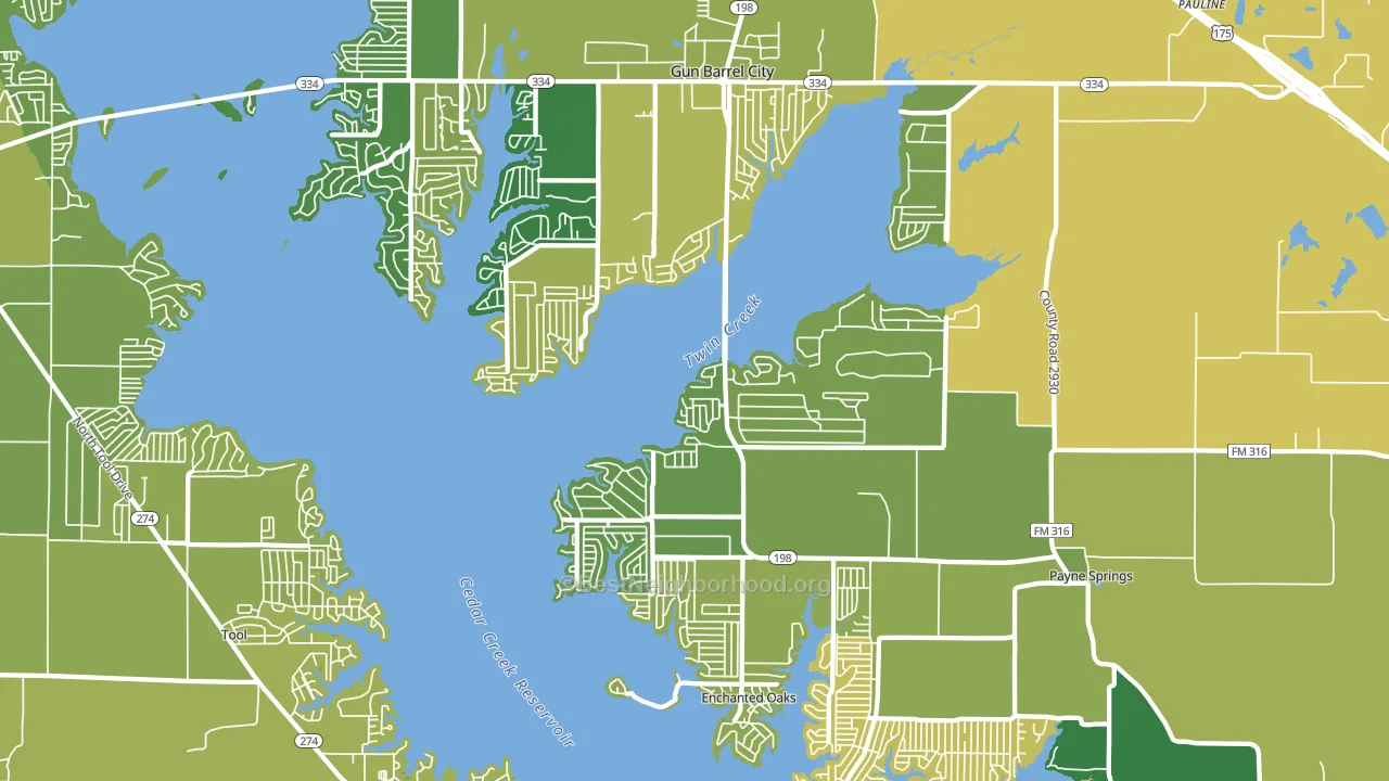75156, TX block-group voter-turnout map