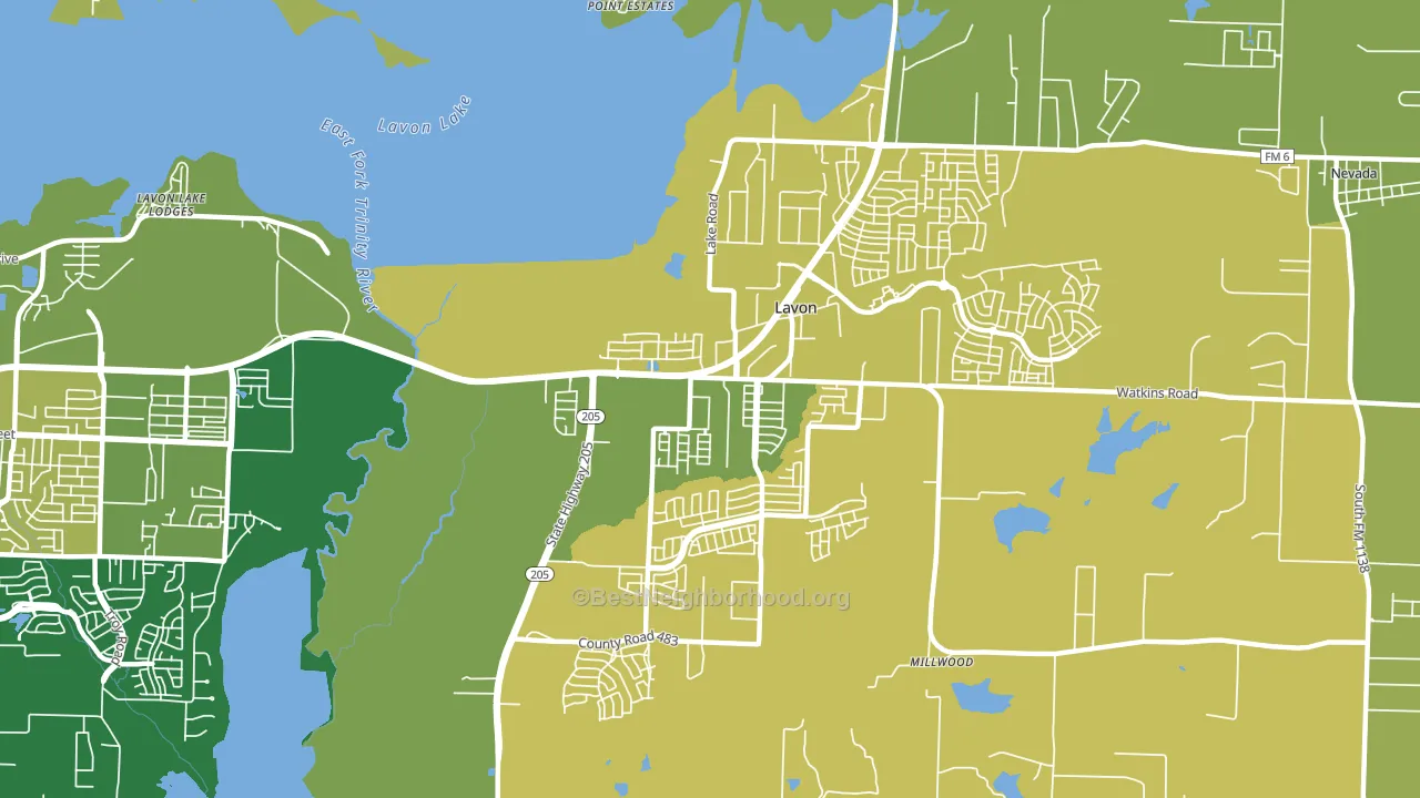 75166, TX block-group voter-turnout map