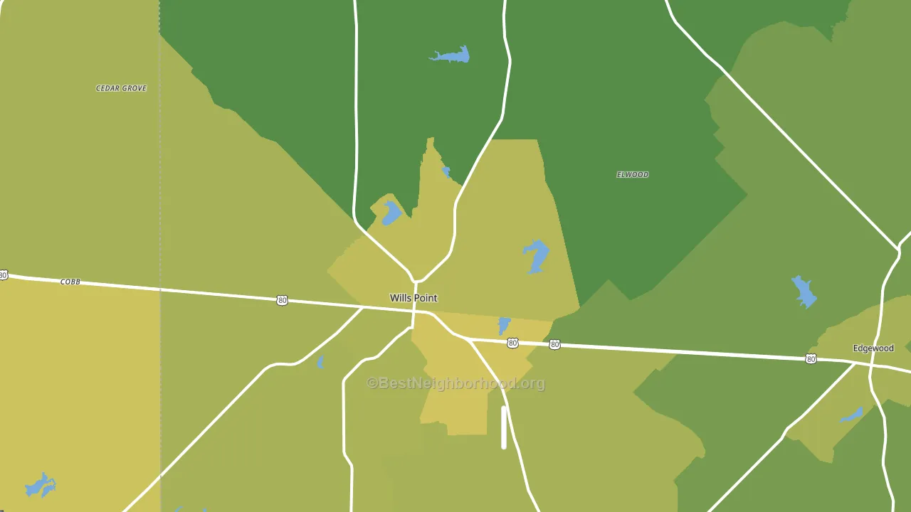 75169, TX block-group voter-turnout map