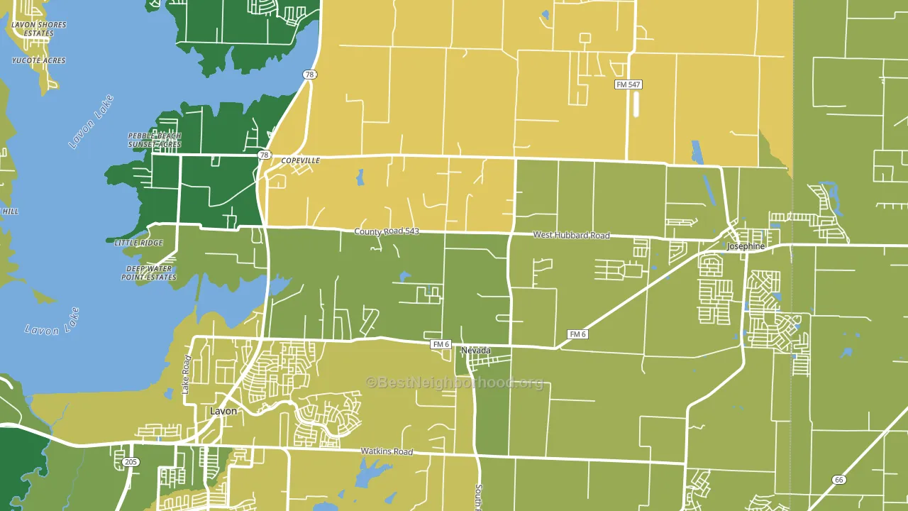 75173, TX block-group voter-turnout map