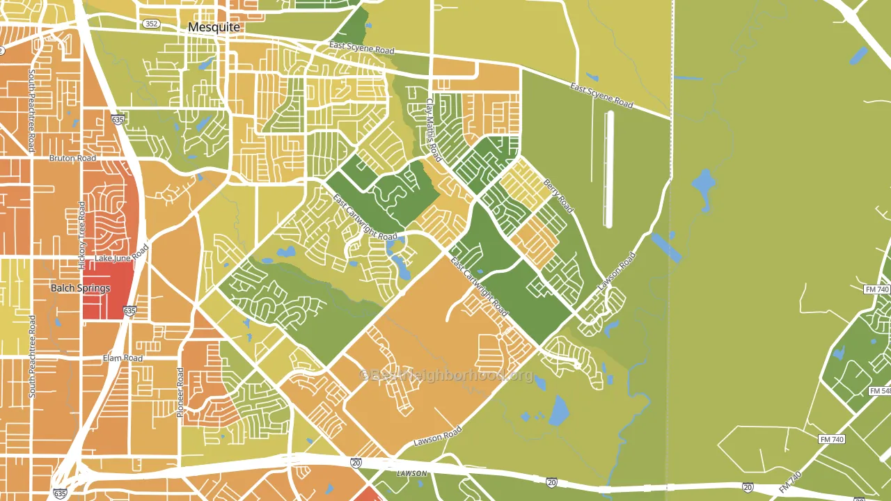 75181, TX block-group voter-turnout map
