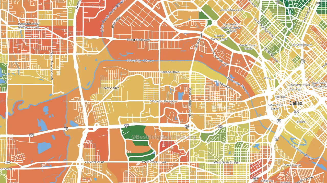 75212, TX block-group voter-turnout map