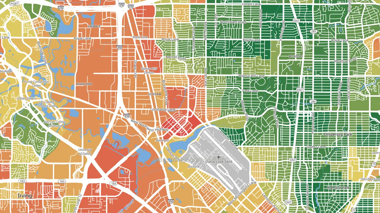 75220, TX block-group voter-turnout map