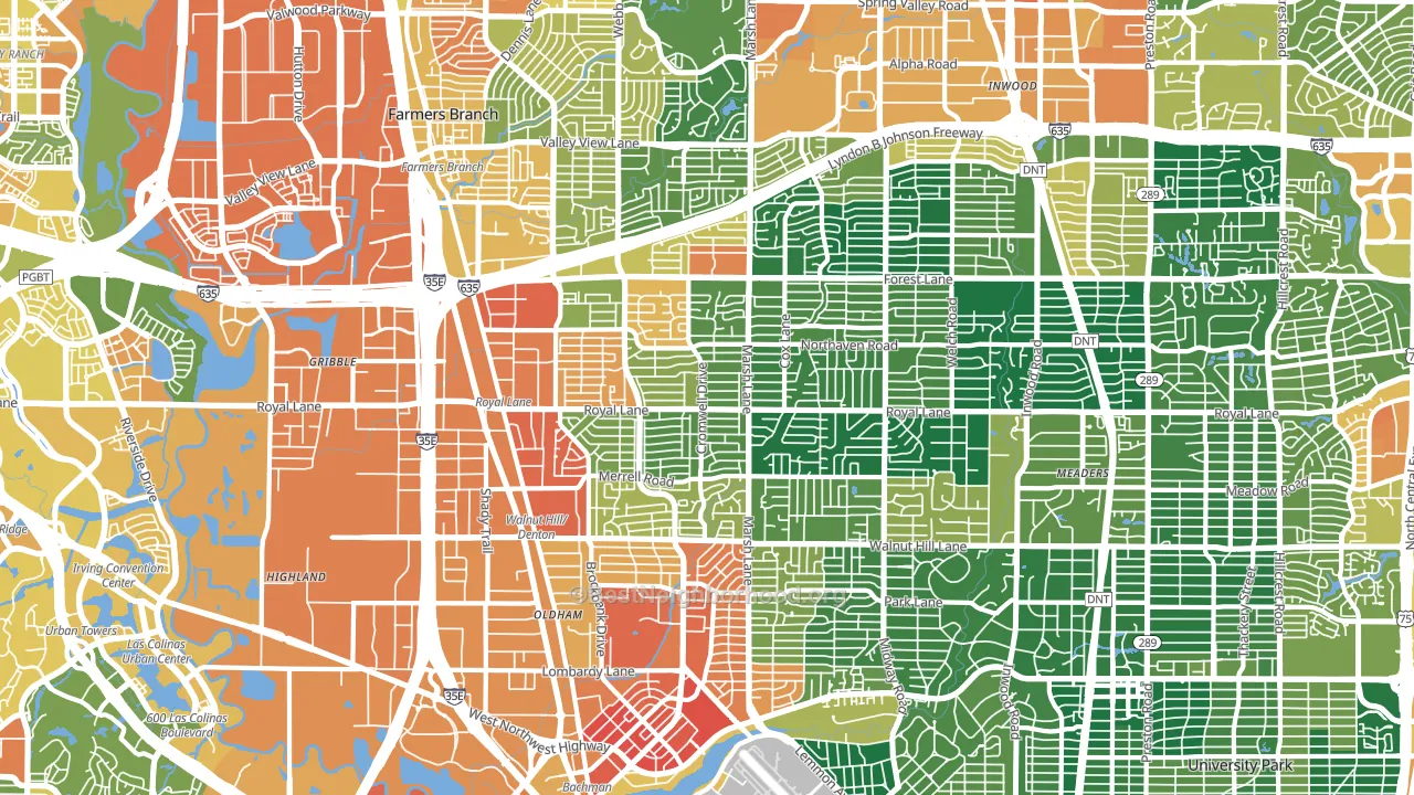 75229, TX block-group voter-turnout map