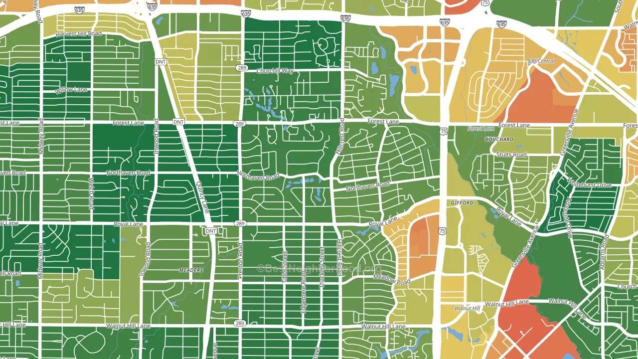 75230, TX block-group voter-turnout map