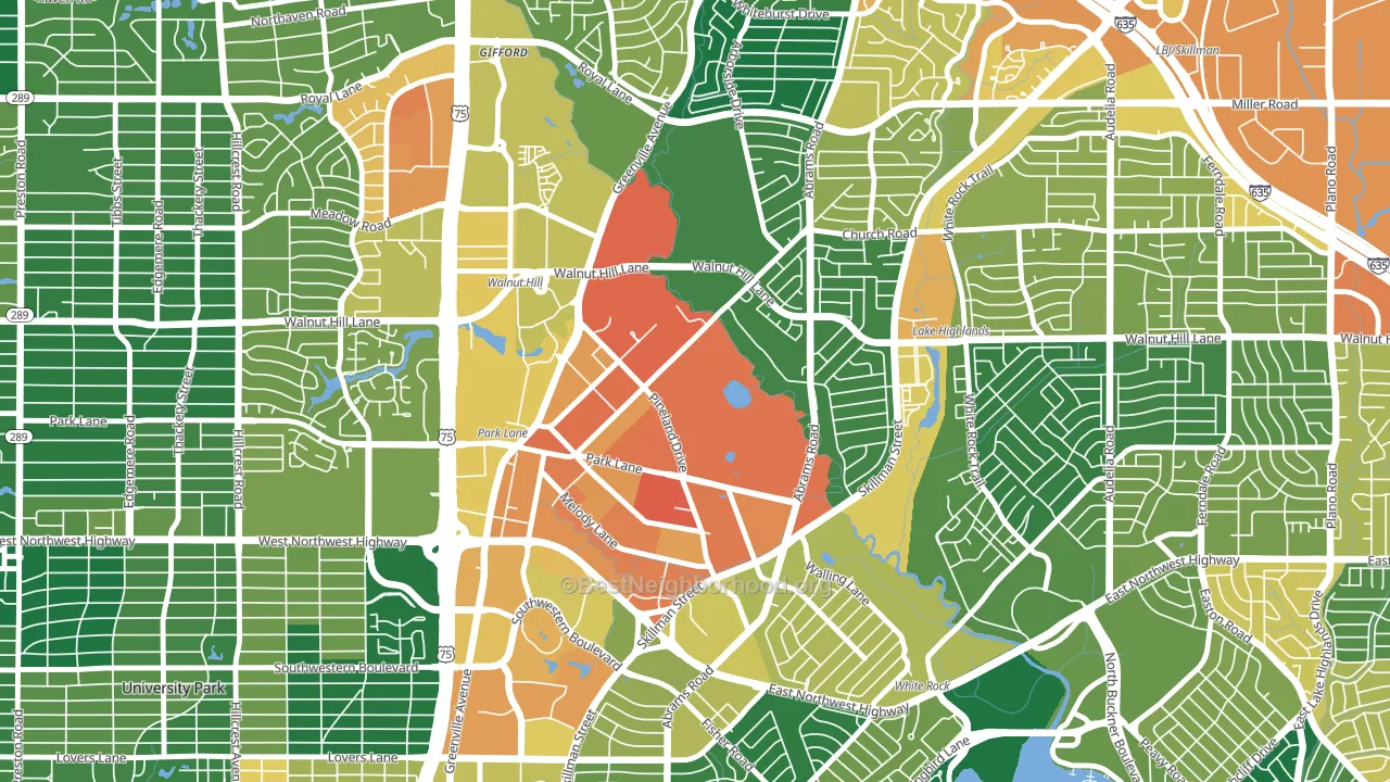 75231, TX block-group voter-turnout map