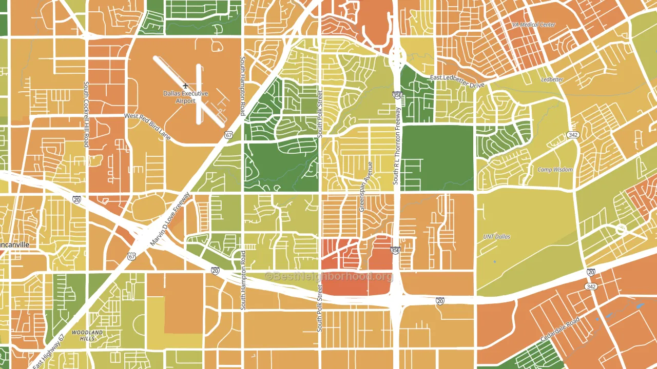 75232, TX block-group voter-turnout map