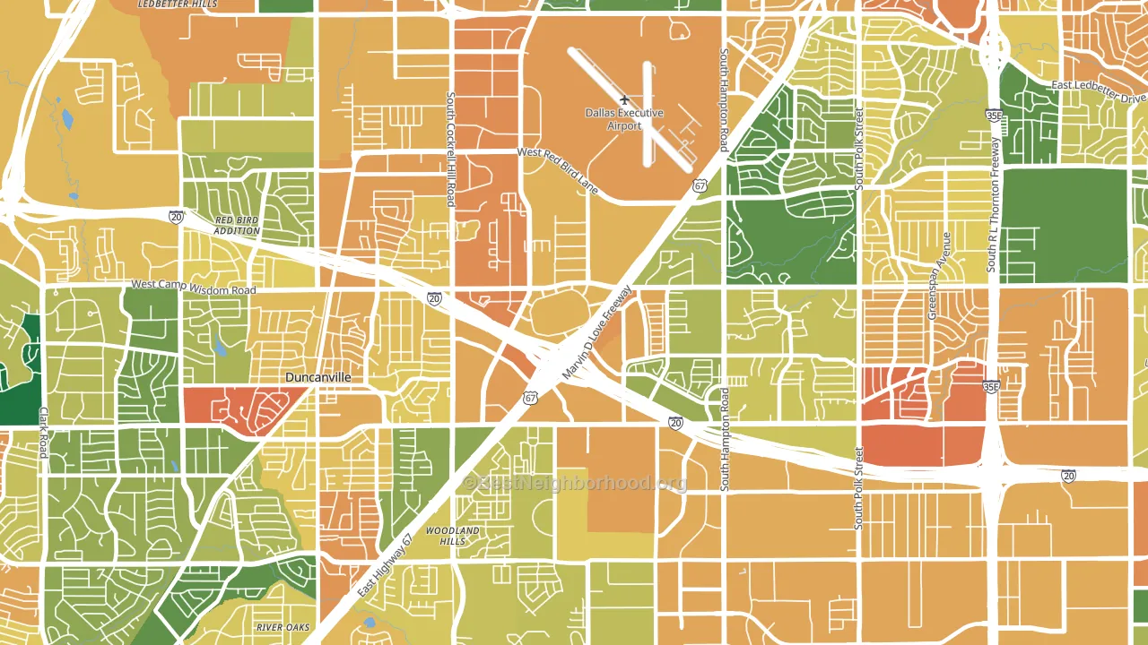 75237, TX block-group voter-turnout map