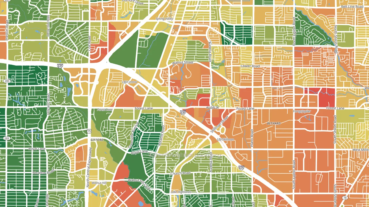75243, TX block-group voter-turnout map