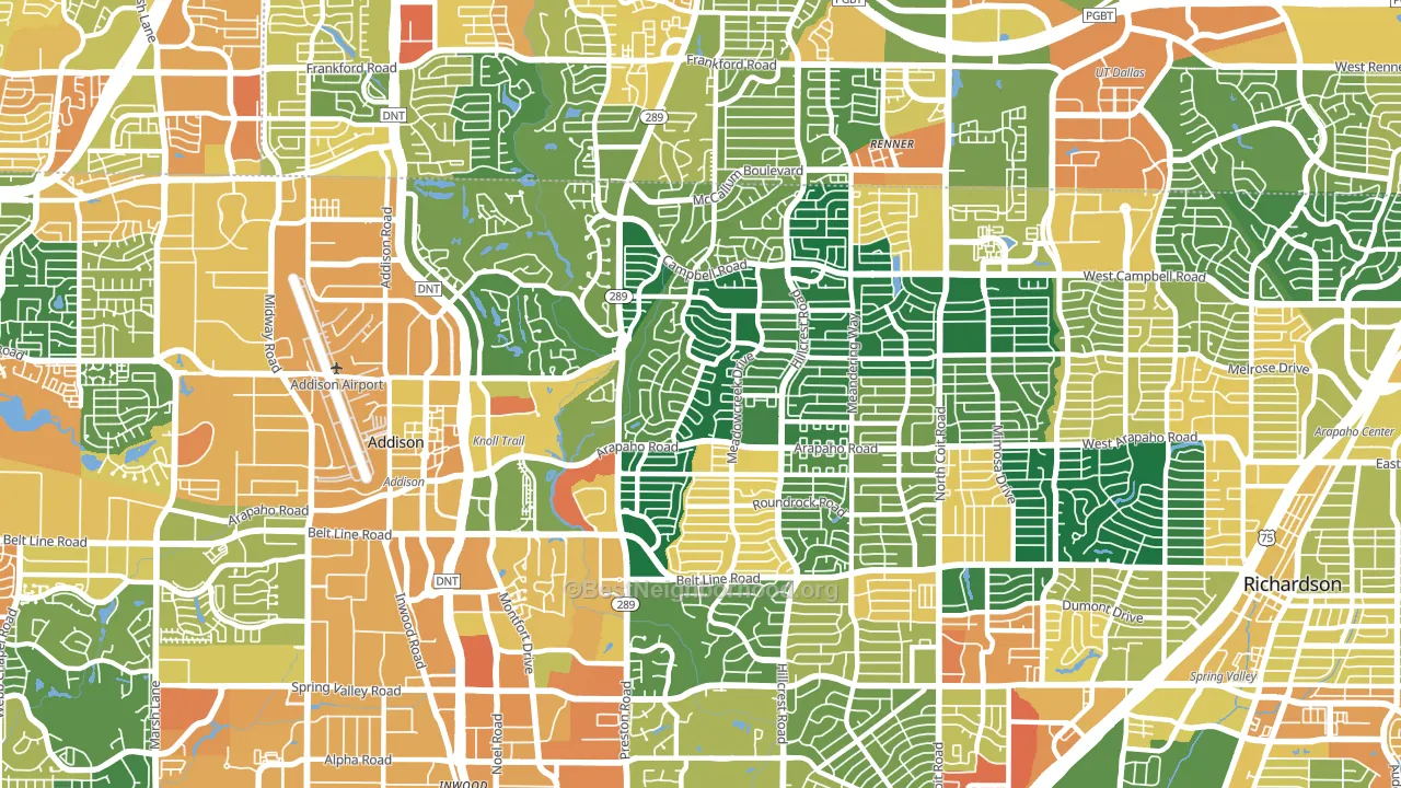 75248, TX block-group voter-turnout map