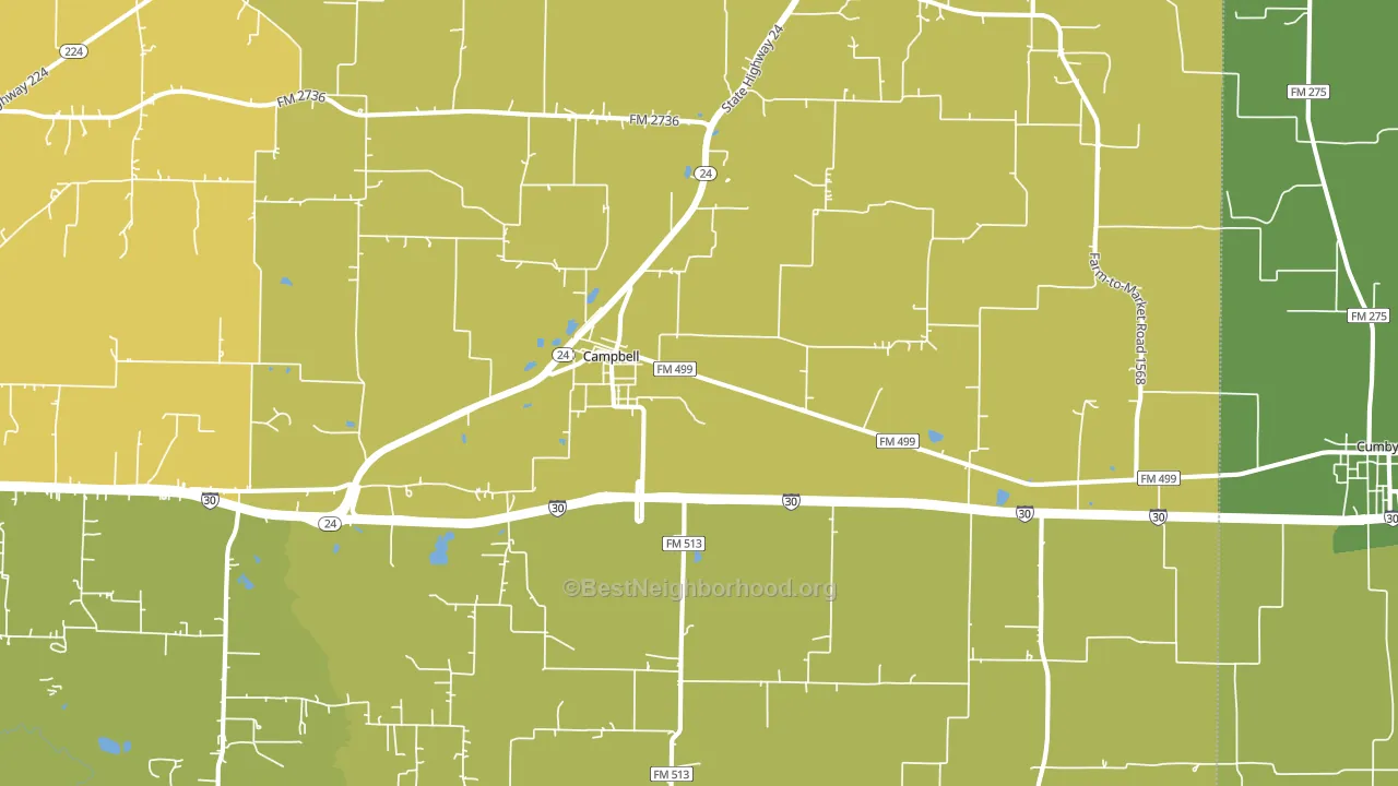 75422, TX block-group voter-turnout map
