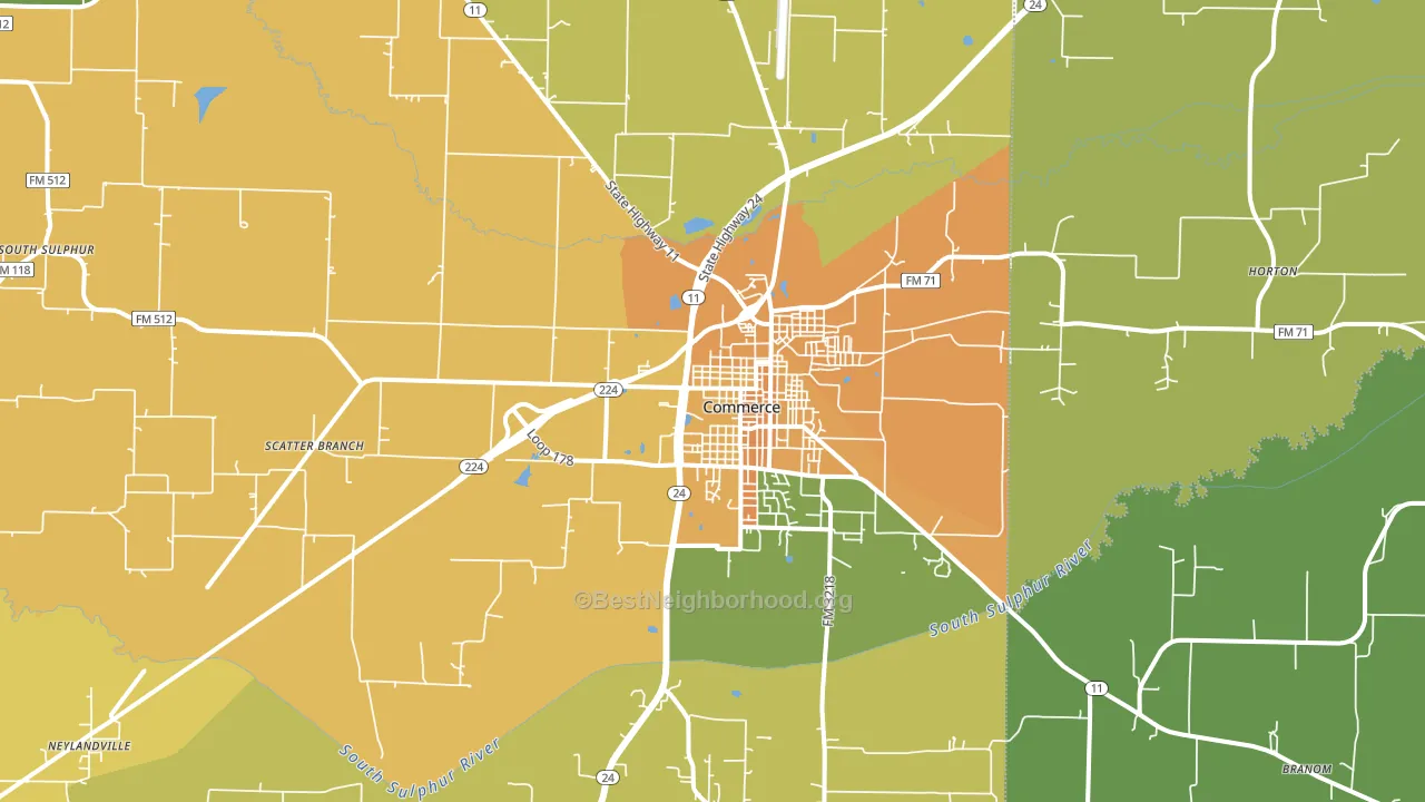 75428, TX block-group voter-turnout map