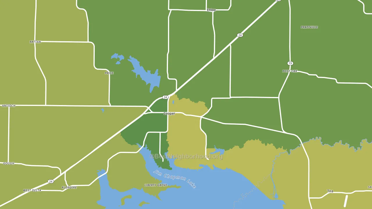 75432, TX block-group voter-turnout map