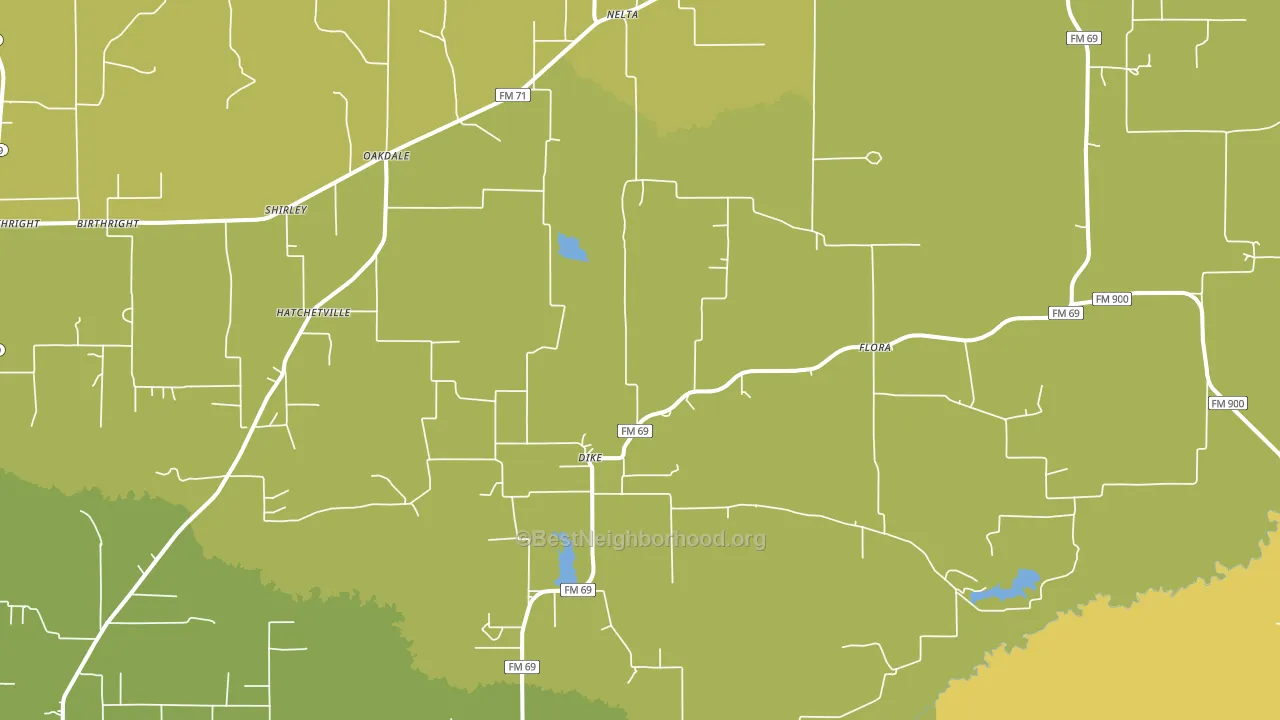 75437, TX block-group voter-turnout map
