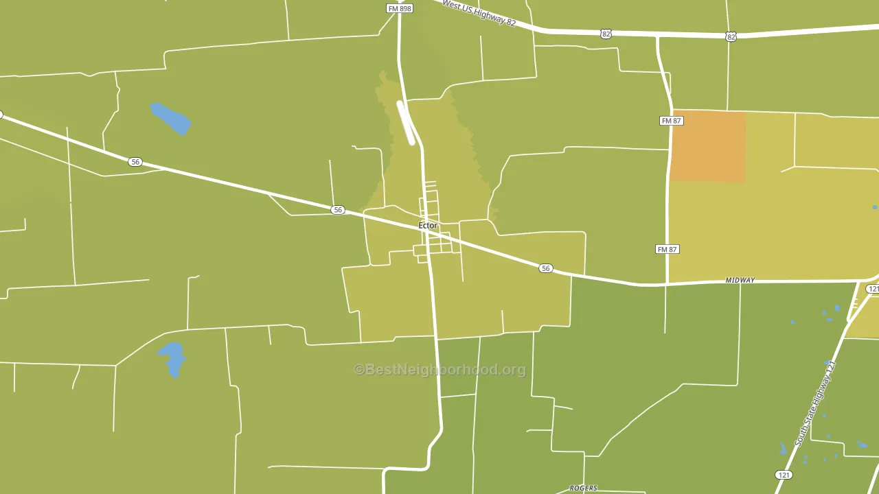 75439, TX block-group voter-turnout map