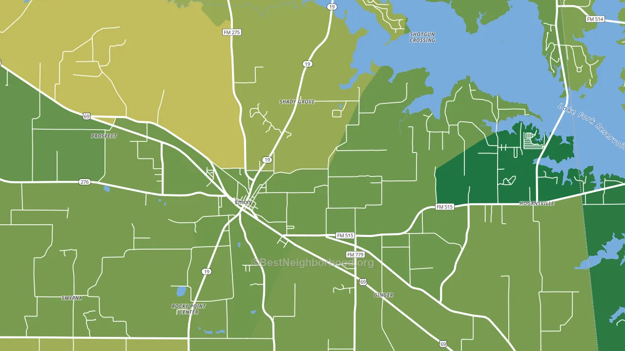 75440, TX block-group voter-turnout map