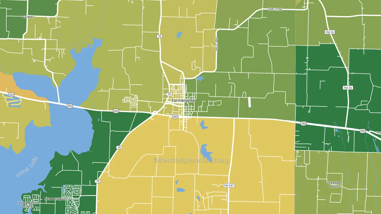 75442, TX block-group voter-turnout map
