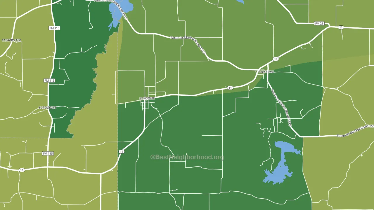 75451, TX block-group voter-turnout map