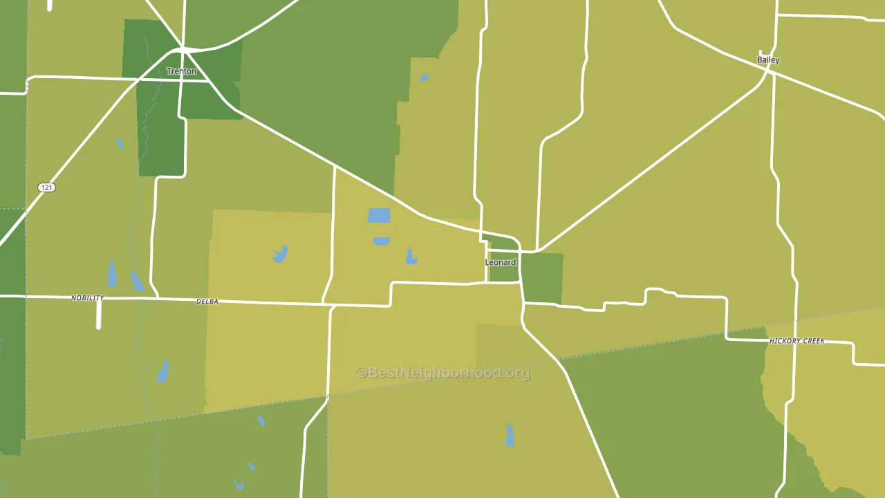 75452, TX block-group voter-turnout map