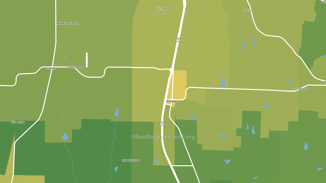 75459, TX block-group voter-turnout map