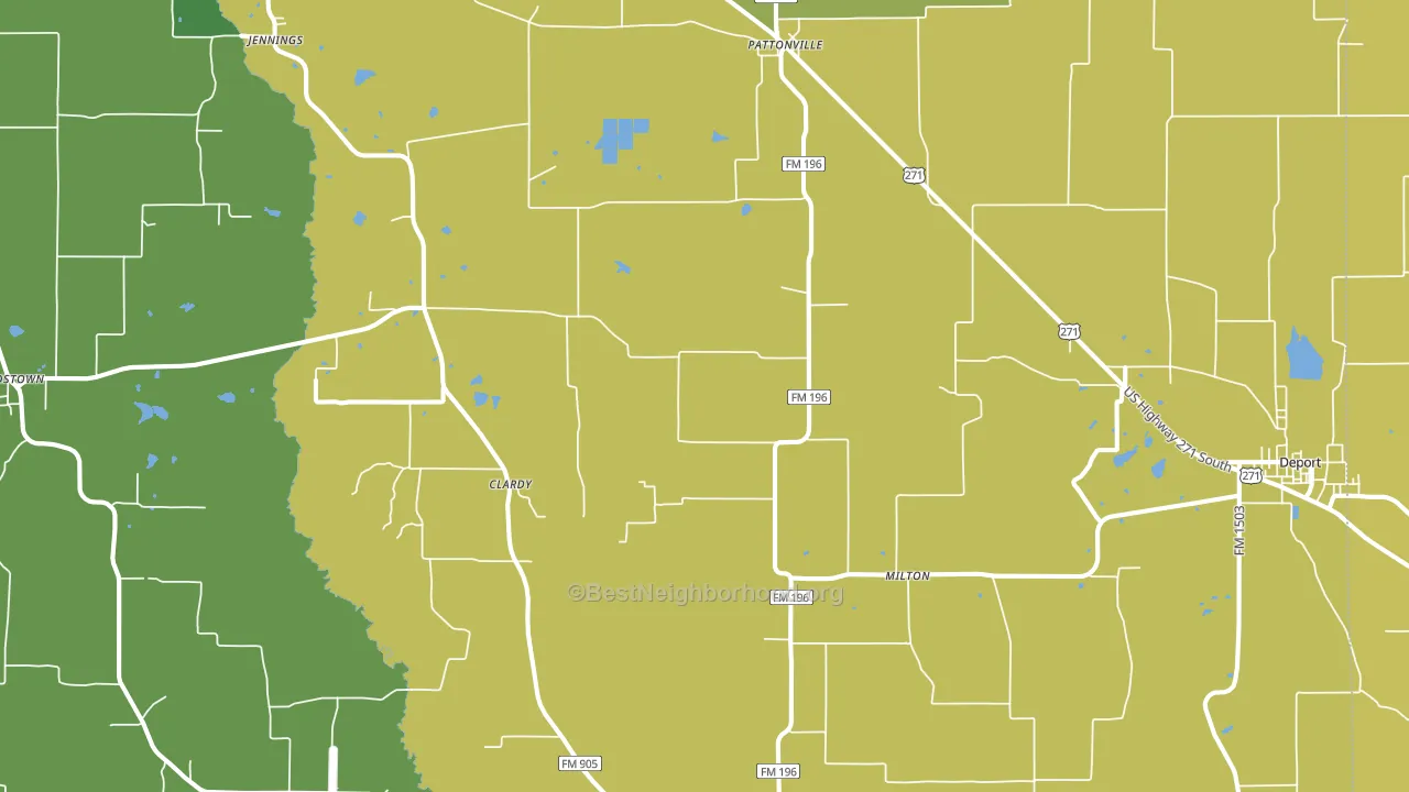 75468, TX block-group voter-turnout map