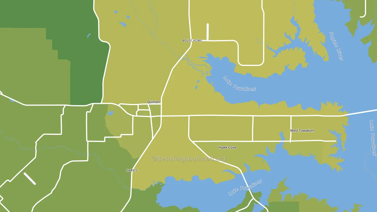 75474, TX block-group voter-turnout map