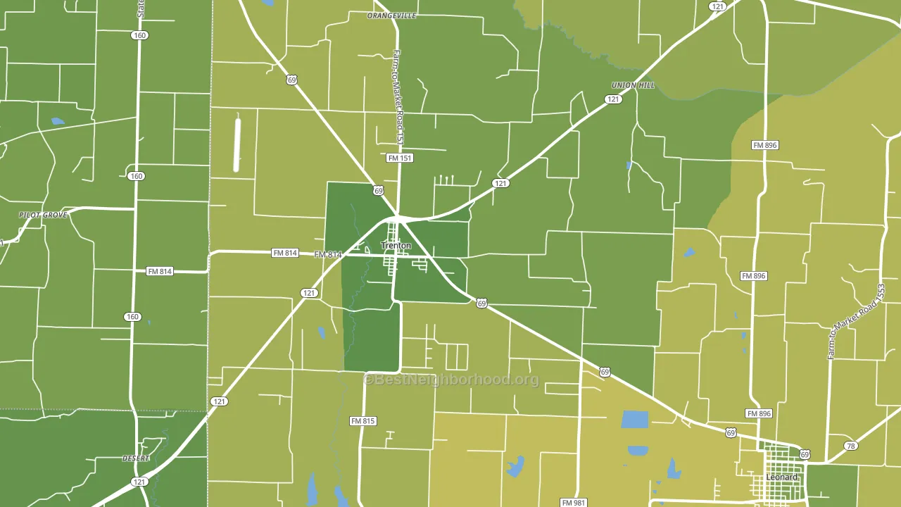 75490, TX block-group voter-turnout map