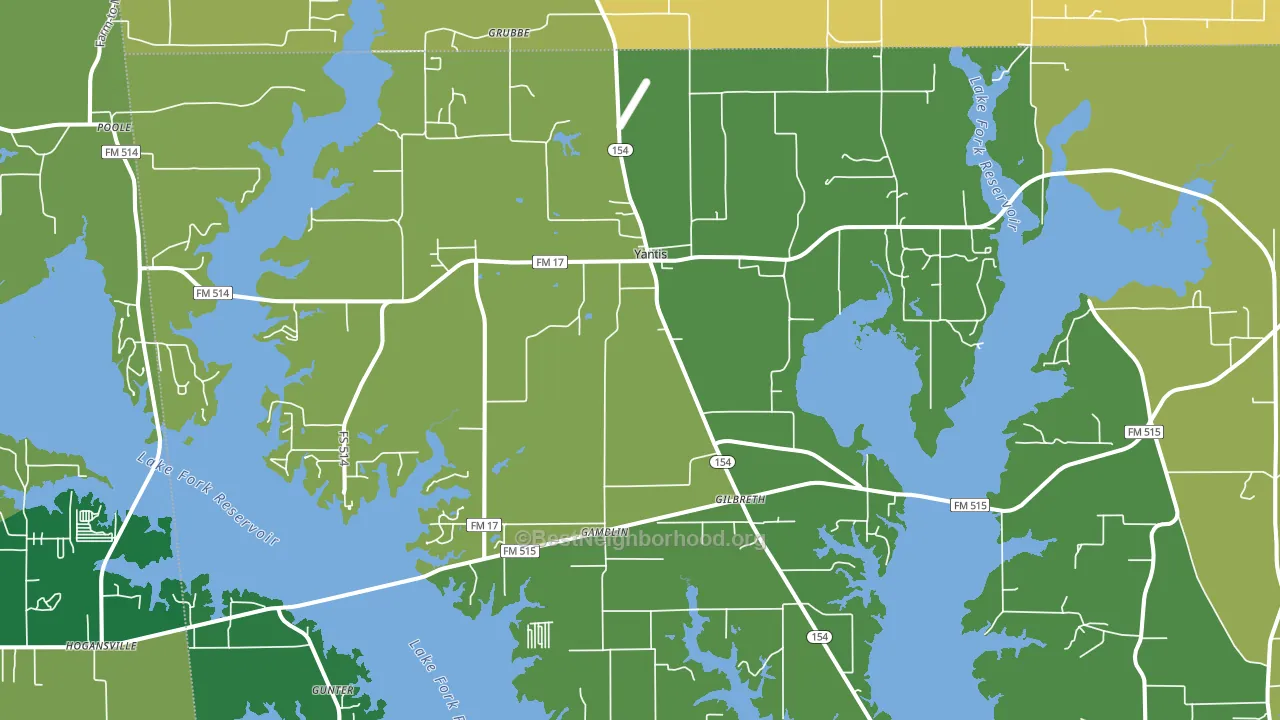 75497, TX block-group voter-turnout map