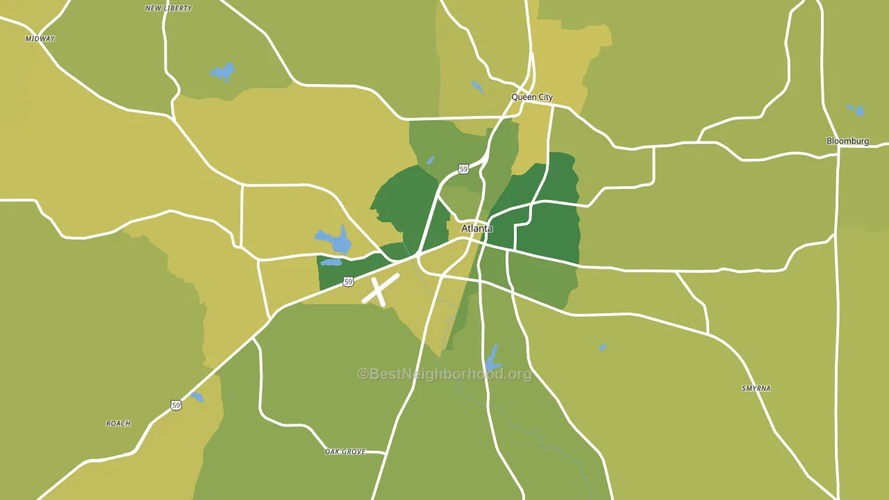 75551, TX block-group voter-turnout map