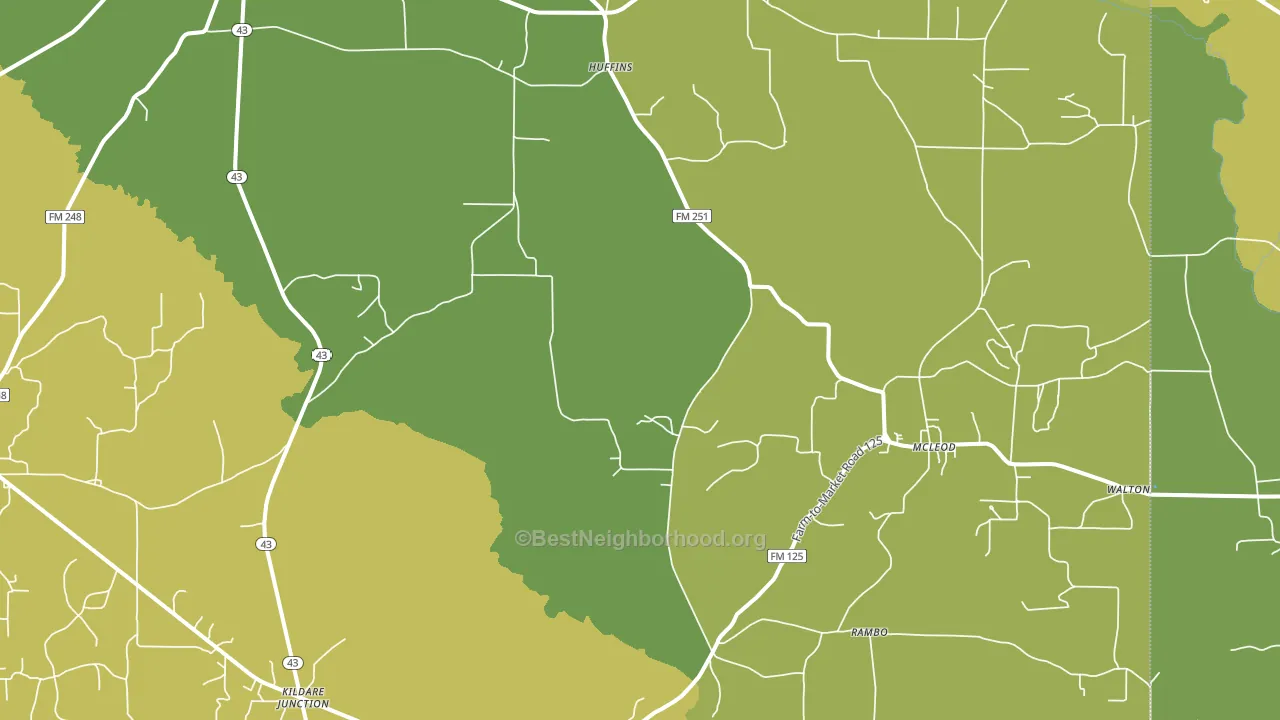 75555, TX block-group voter-turnout map