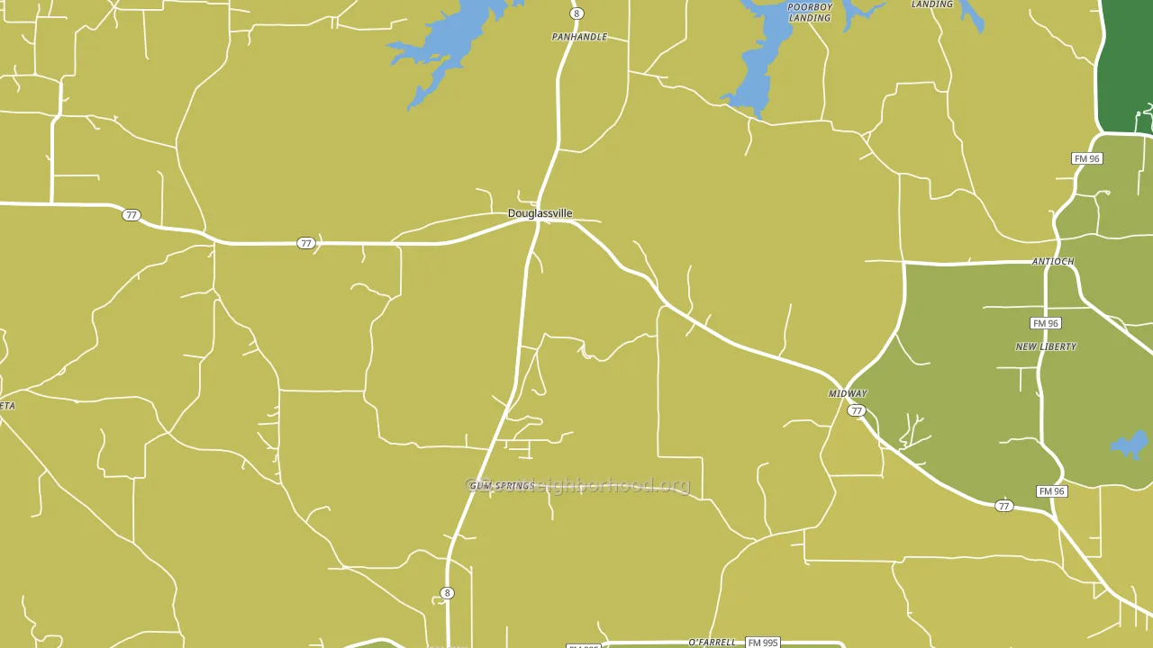 75560, TX block-group voter-turnout map
