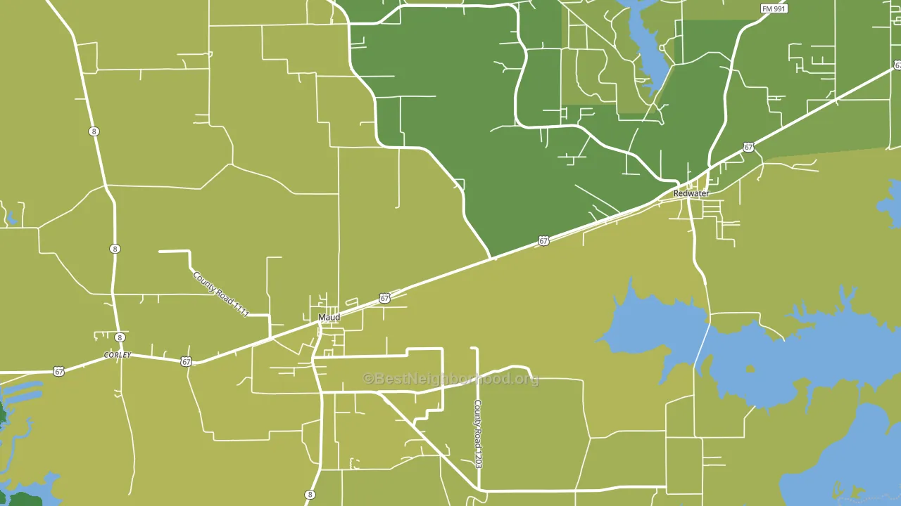 75567, TX block-group voter-turnout map