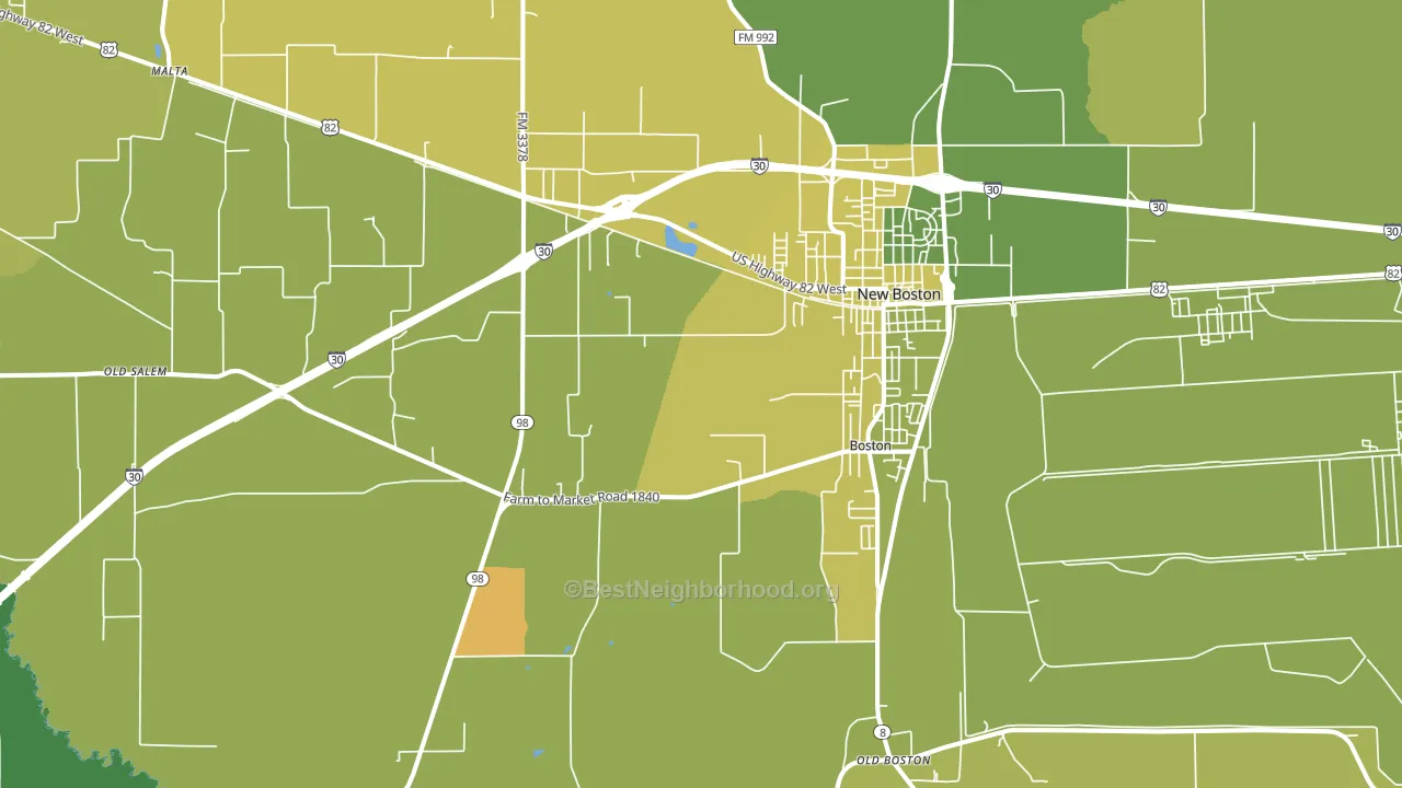 75570, TX block-group voter-turnout map