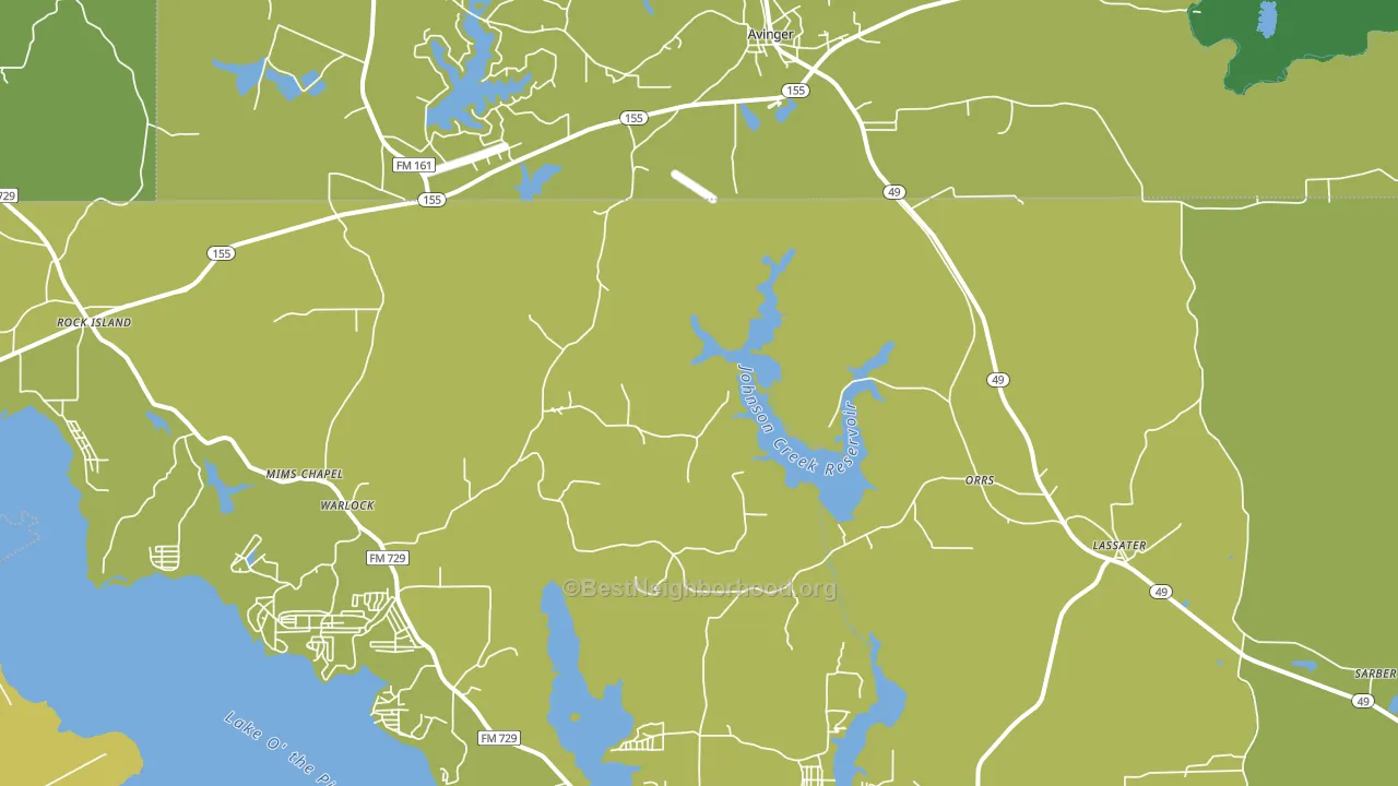 75630, TX block-group voter-turnout map