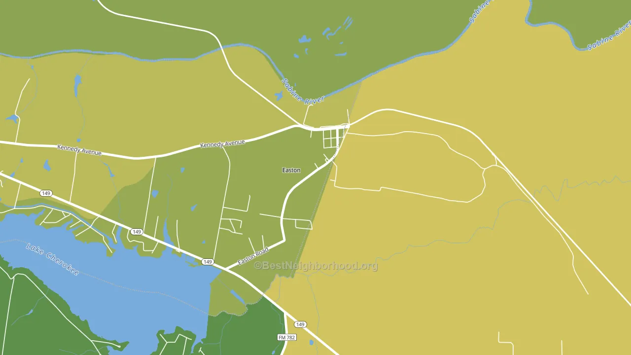 75641, TX block-group voter-turnout map
