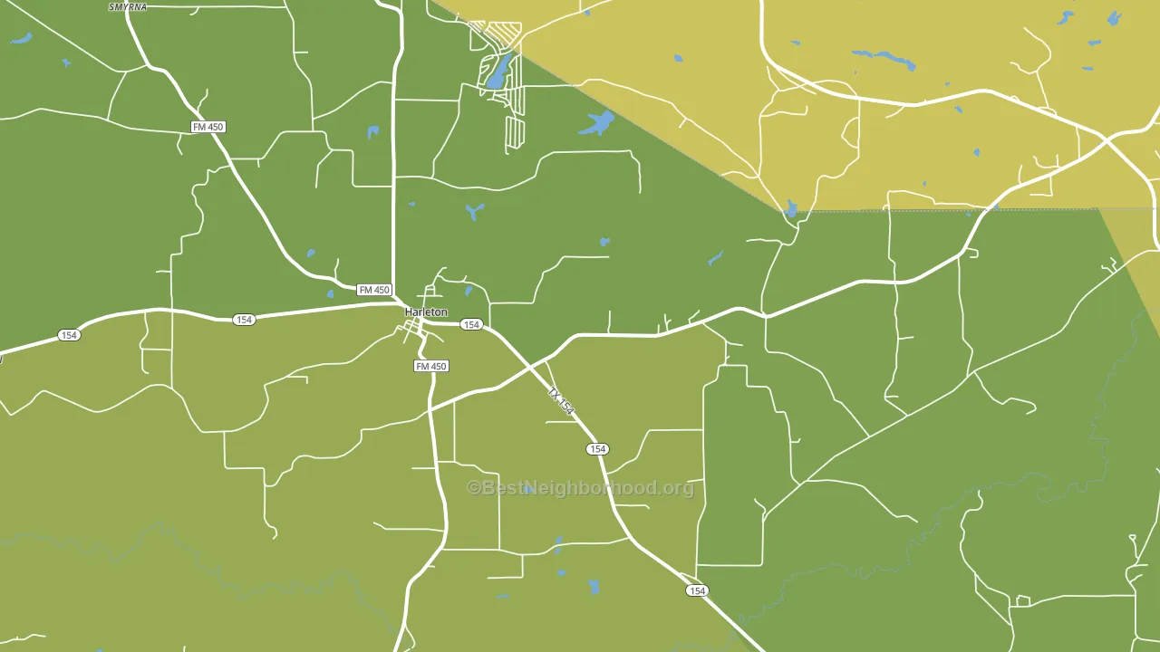 75651, TX block-group voter-turnout map