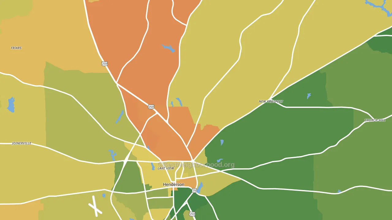 75652, TX block-group voter-turnout map