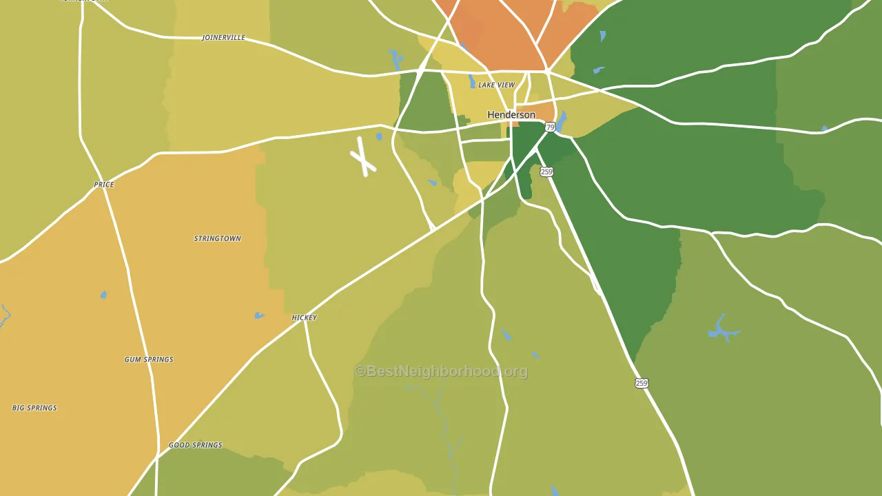 75654, TX block-group voter-turnout map