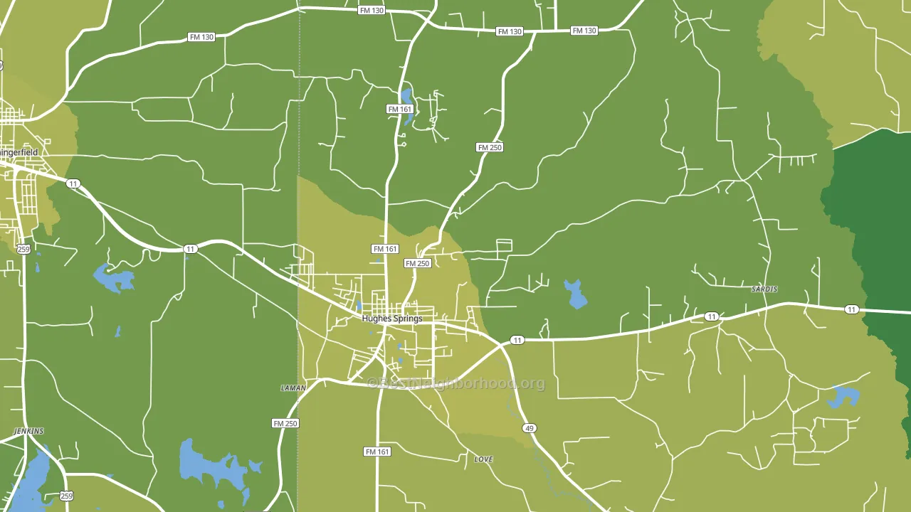 75656, TX block-group voter-turnout map