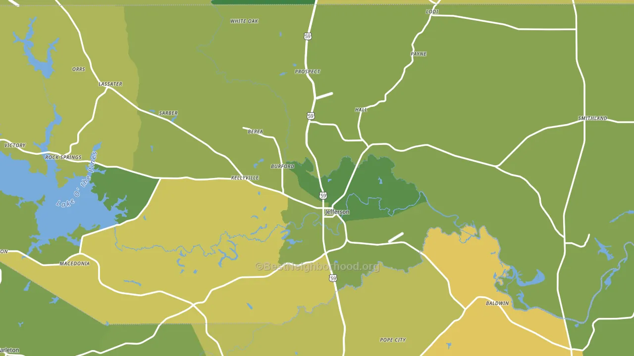 75657, TX block-group voter-turnout map
