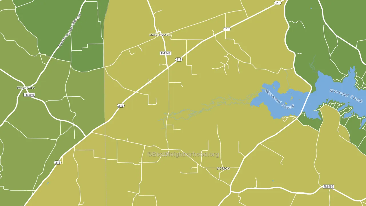 75669, TX block-group voter-turnout map